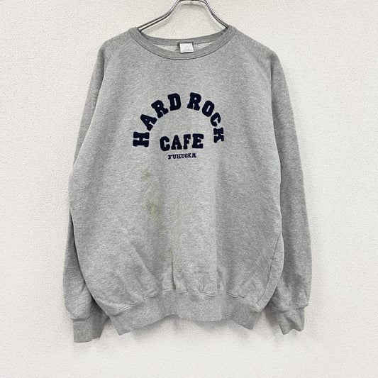 ～00s　Hard Rock cafe　ハードロックカフェ　スウェット/トレーナー　灰色　グレー　XLサイズ