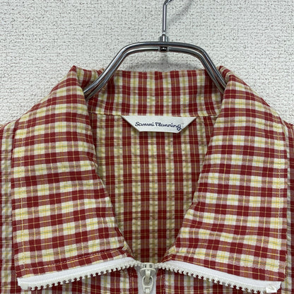 Sammi Planning　フルジップジャケット　ギンガムチェック　赤　レッド　Fサイズ