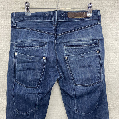 YANUK　ヤヌーク　ブーツカットデニムパンツ/フレアパンツ　ボタンフライ　インディゴ　29サイズ
