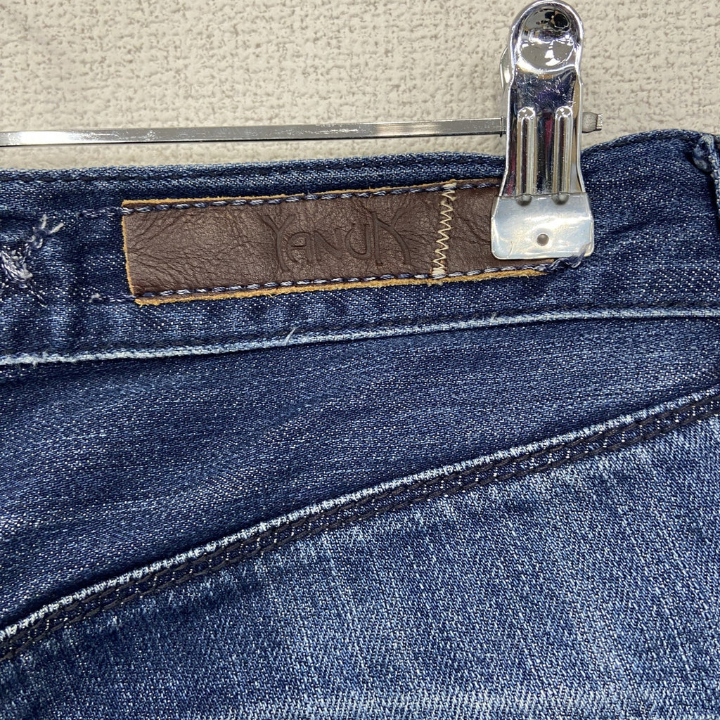 YANUK　ヤヌーク　ブーツカットデニムパンツ/フレアパンツ　ボタンフライ　インディゴ　29サイズ