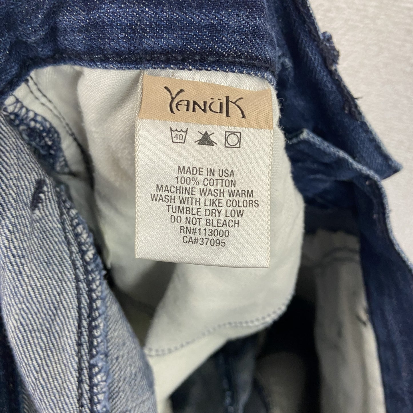 YANUK　ヤヌーク　ブーツカットデニムパンツ/フレアパンツ　ボタンフライ　インディゴ　29サイズ