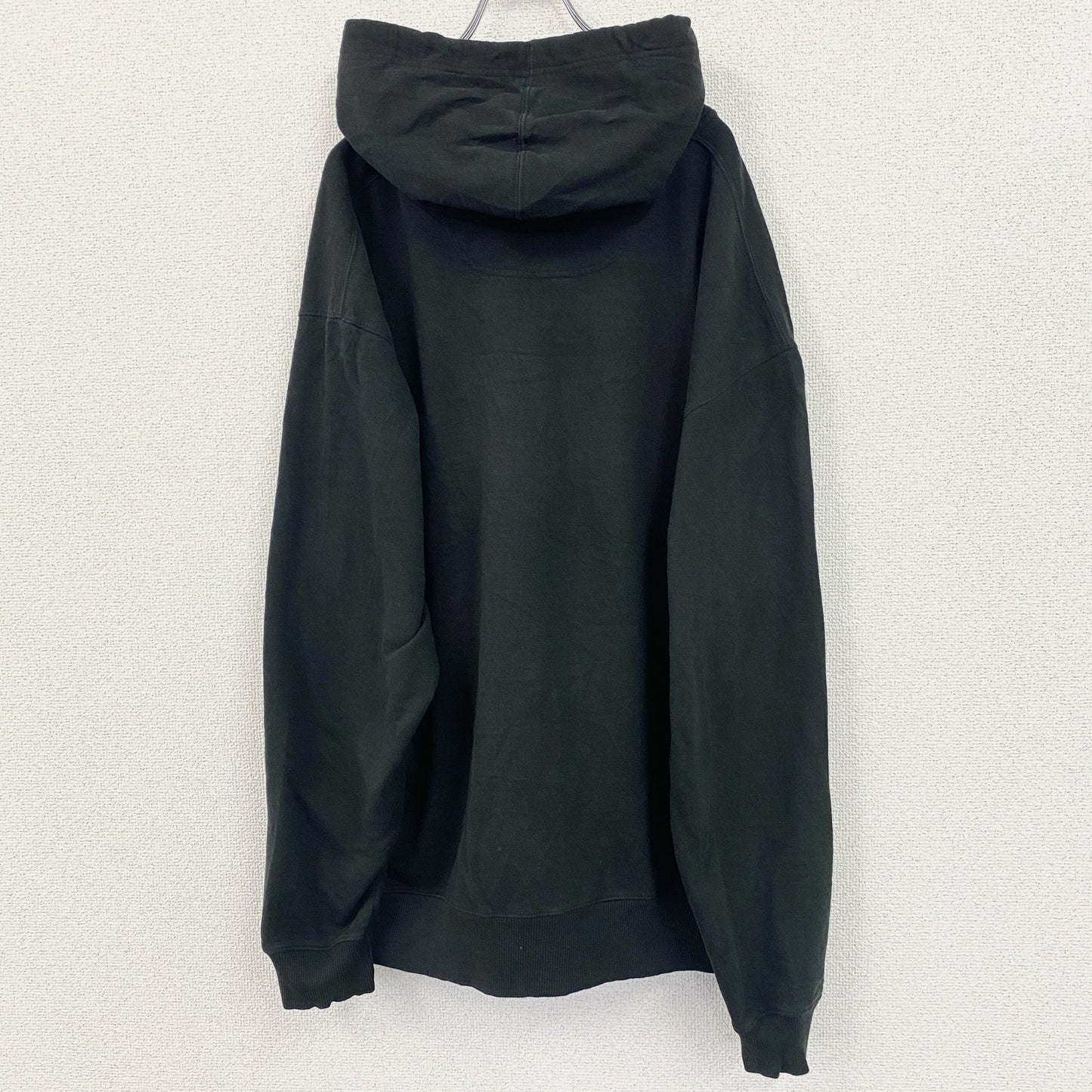 champion　チャンピオン　フルジップパーカー　フーディ　ロゴ刺繡　黒　ブラック
