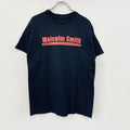 MALCOLM SMITH MOTORSPORTS　半袖プリントモーターサイクルTシャツ　バイク　4連プリント　黒　ブラック　Mサイズ