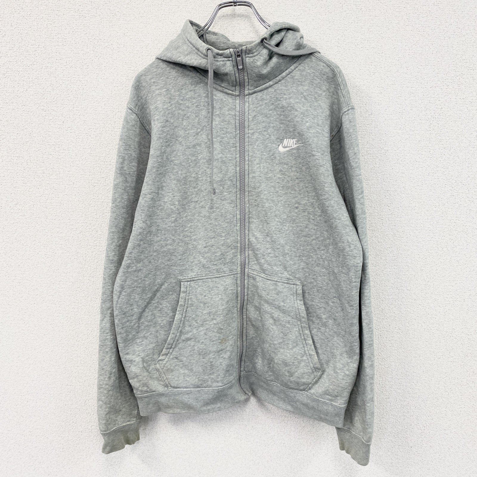 NIKE　ナイキ　フルジップスウェットパーカー/フーディー　グレー　Mサイズ