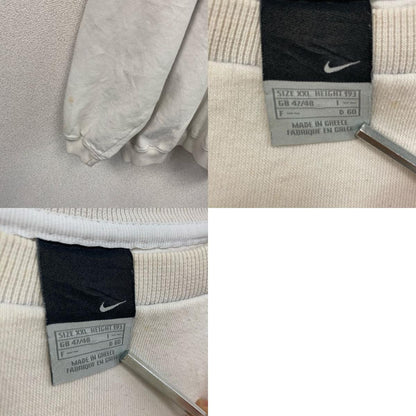 00s　NIKE　ナイキ　スウェット/トレーナー　スウッシュ　ヴィンテージ　白　ホワイト　XXLサイズ