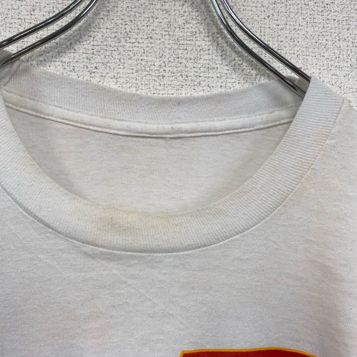 90s　半袖プリントTシャツ　ヴィンテージ　シングルステッチ　白　ホワイト
