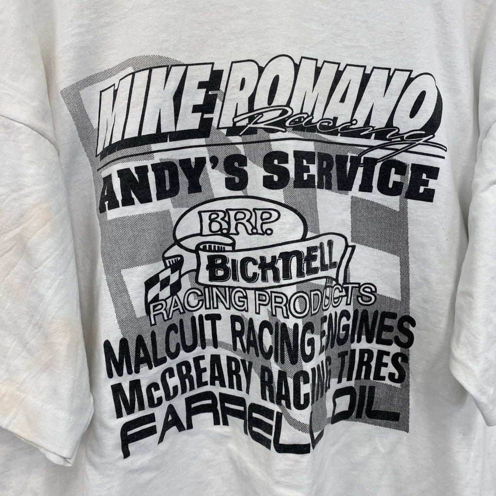 90s　半袖プリントTシャツ　ヴィンテージ　シングルステッチ　白　ホワイト