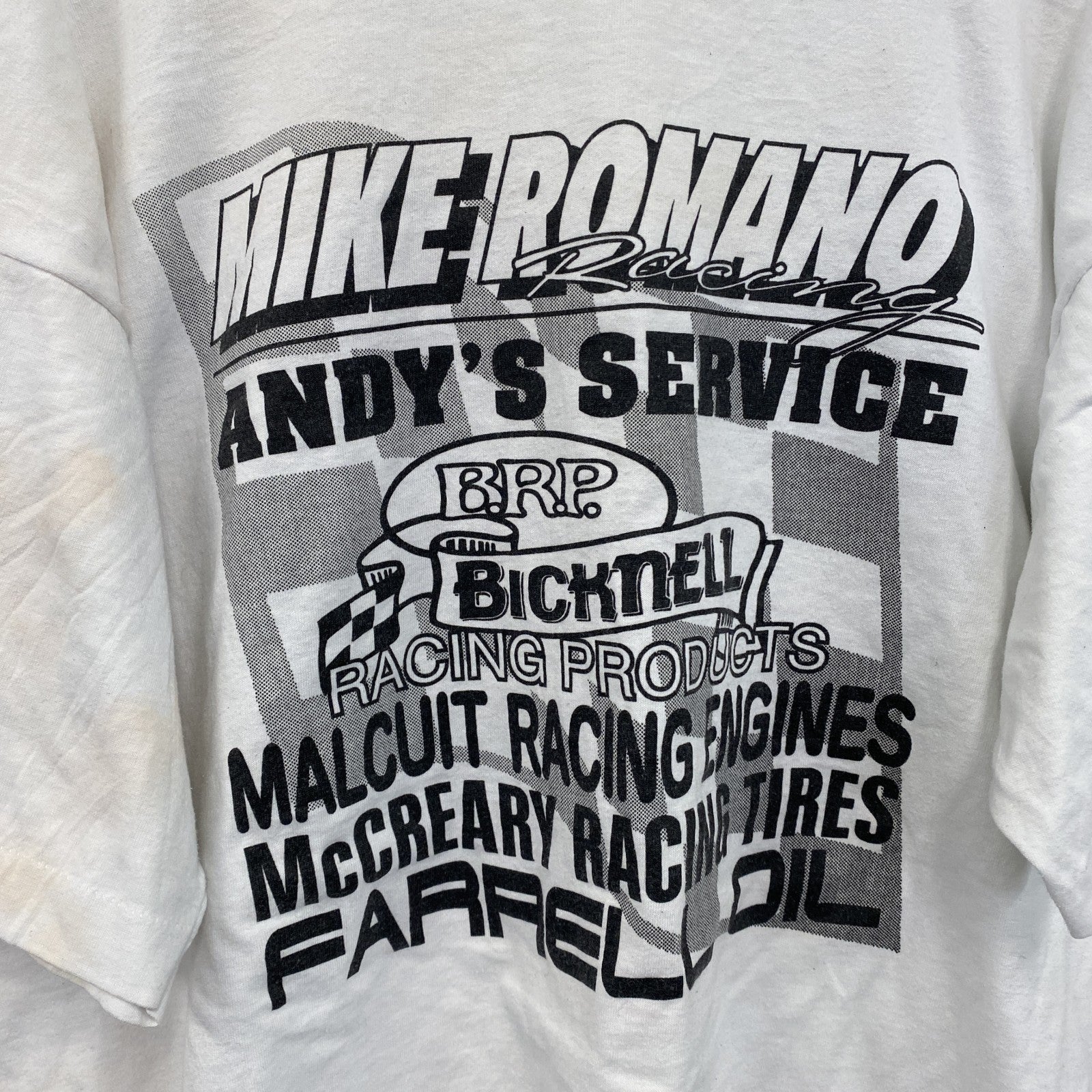 90s　半袖プリントTシャツ　ヴィンテージ　シングルステッチ　白　ホワイト