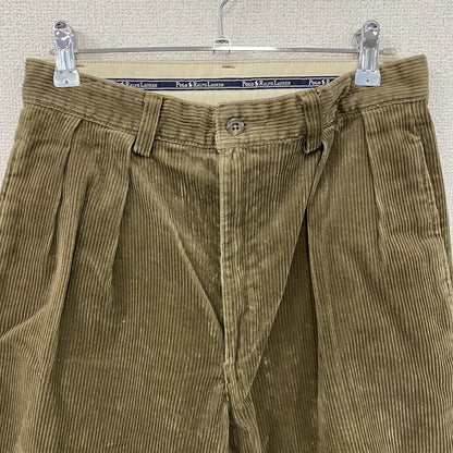 90s　POLO CORDS　ラルフローレン　コーデュロイパンツ　ヴィンテージ　茶　ブラウン　29サイズ