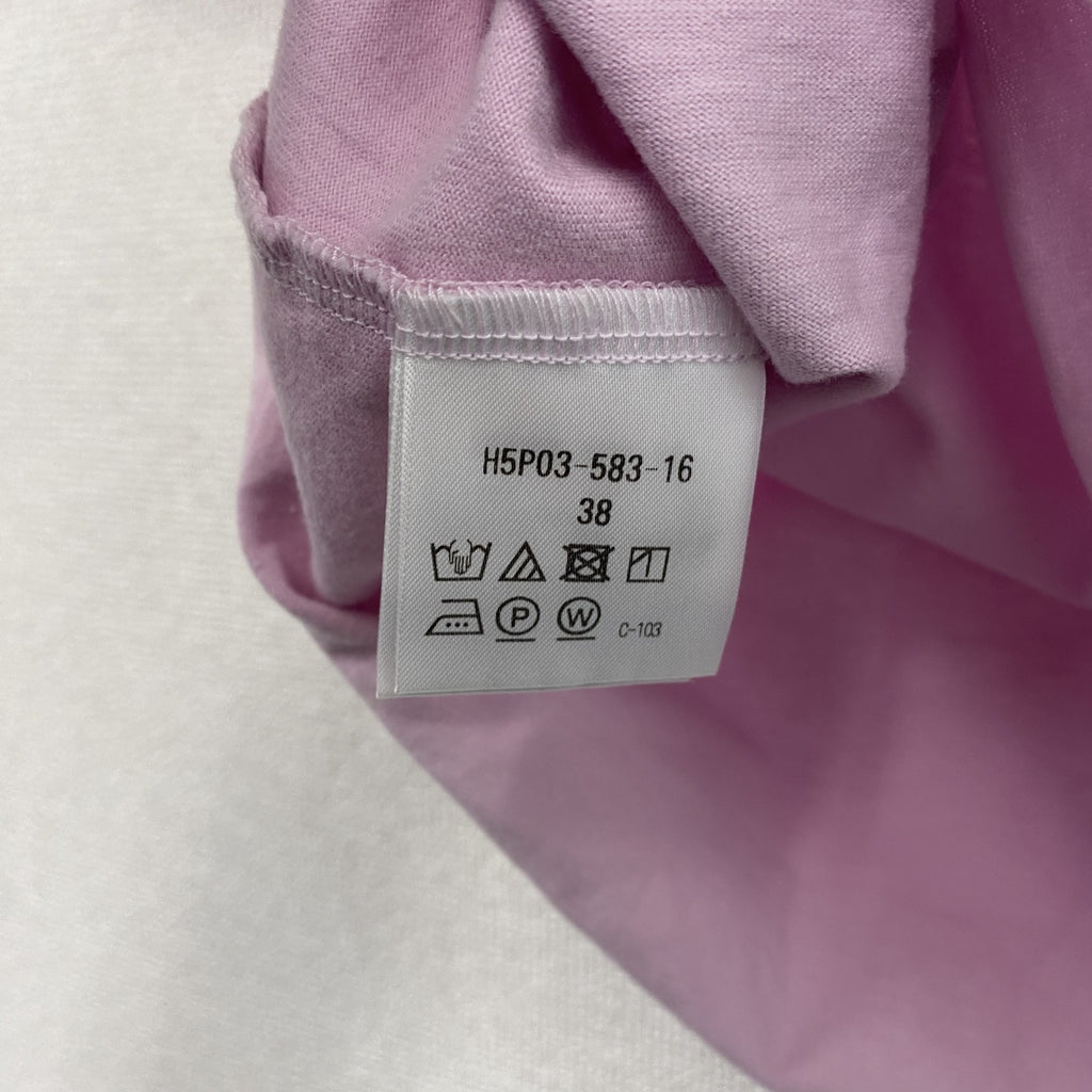 MACKINTOSH PHILOSOPHY　マッキントッシュフィロソフィー　半袖Tシャツ　刺繡ロゴ　ピンク　38サイズ