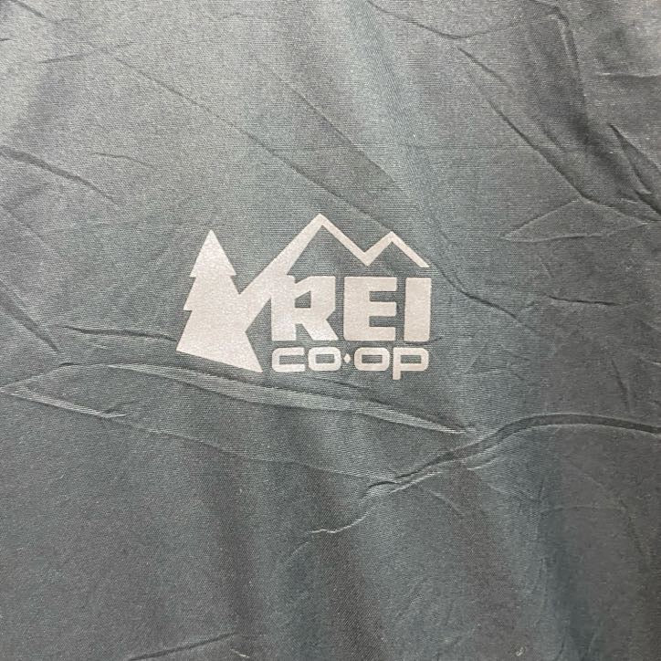 古着 used　REI COOP　ハーフジップナイロンジャケット　ウインドブレーカー　黒　ブラック　Mサイズ