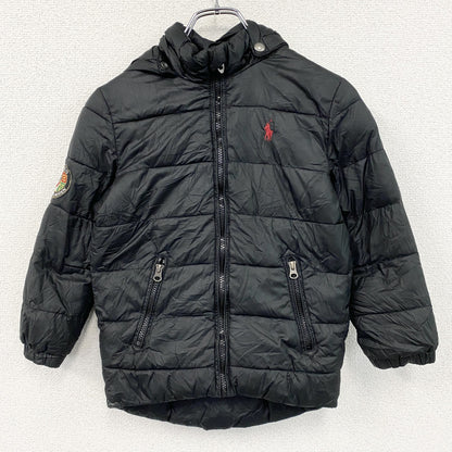 POLO RALPH LAUREN　ポロラルフローレン　ダウンジャケット　刺繡ロゴ　黒　ブラック　120サイズ