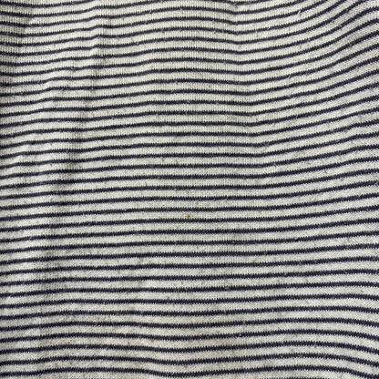 古着 used adidas climalite アディダス　クライマライト　長袖ボーダー柄ロゴ刺繍スウェット　トレーナー　紺　