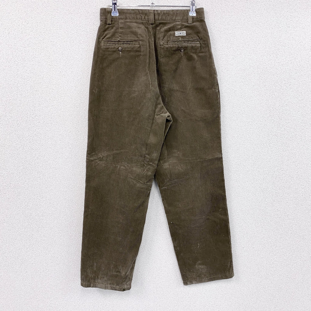 90s　POLO CORDS　ラルフローレン　コーデュロイパンツ　ヴィンテージ　茶　ブラウン　29サイズ