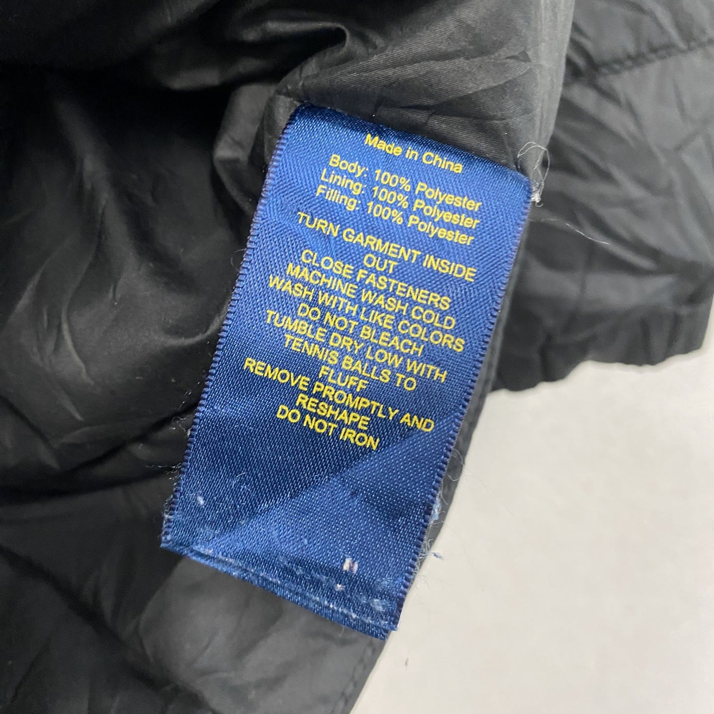 POLO RALPH LAUREN　ポロラルフローレン　ダウンジャケット　刺繡ロゴ　黒　ブラック　120サイズ