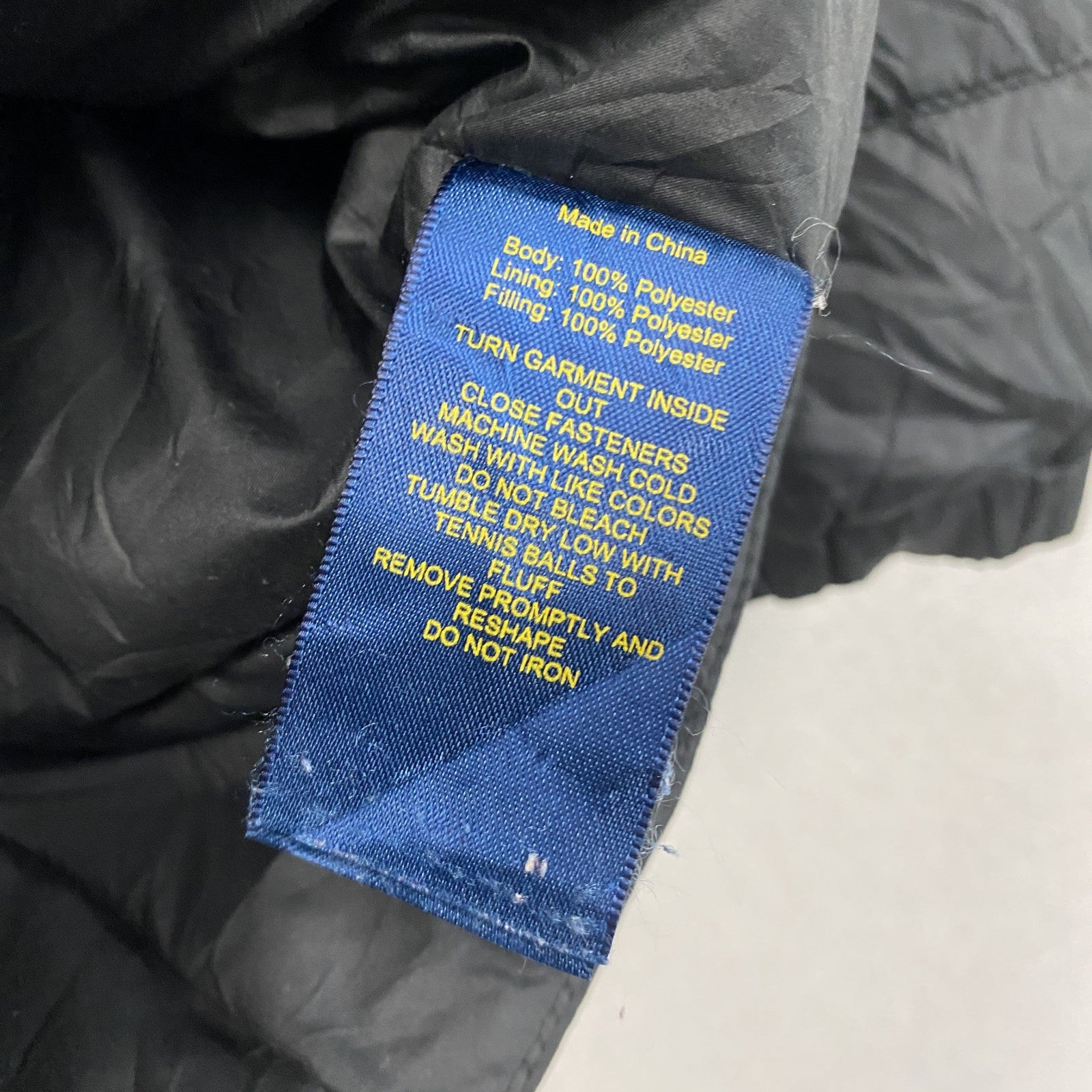 POLO RALPH LAUREN　ポロラルフローレン　ダウンジャケット　刺繡ロゴ　黒　ブラック　120サイズ