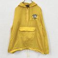 AUBURN　SPORTSWEAR　ハーフナイロンジャケット　プルオーバー　フーディ　黄色　イエロー　Mサイズ