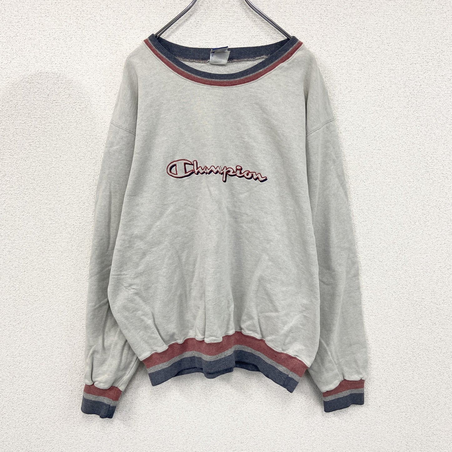 90s　Champion　チャンピオン　スウェット/トレーナー　ヴィンテージ　グレー　XLサイズ