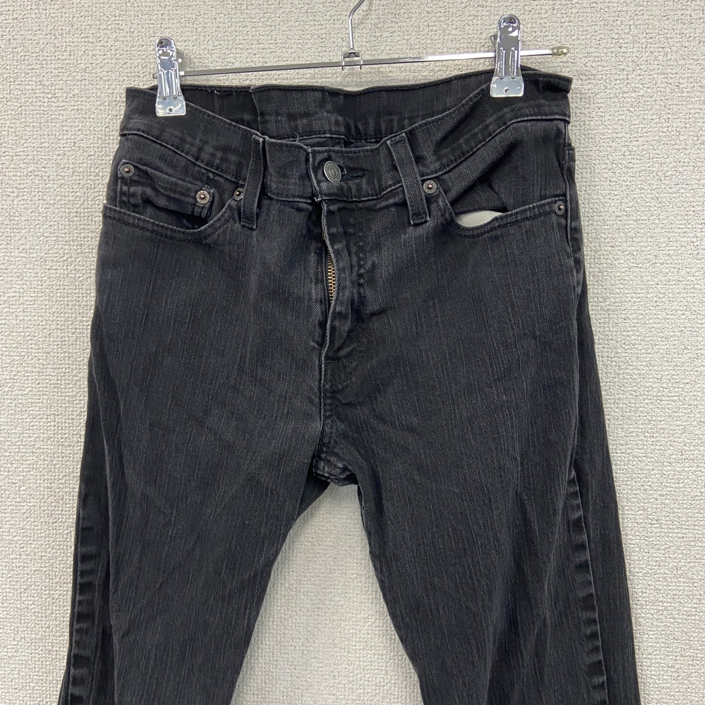Levi’s　リーバイス　511　ブラックデニムパンツ/ジーンズ　ジップフライ　黒　ブラック　W30サイズ