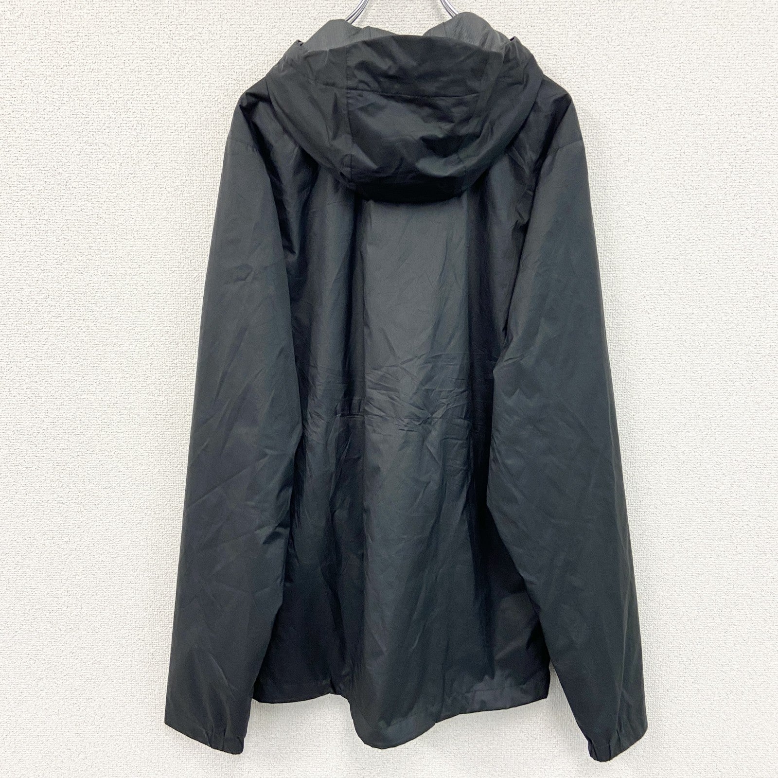 古着 used　REI COOP　ハーフジップナイロンジャケット　ウインドブレーカー　黒　ブラック　Mサイズ