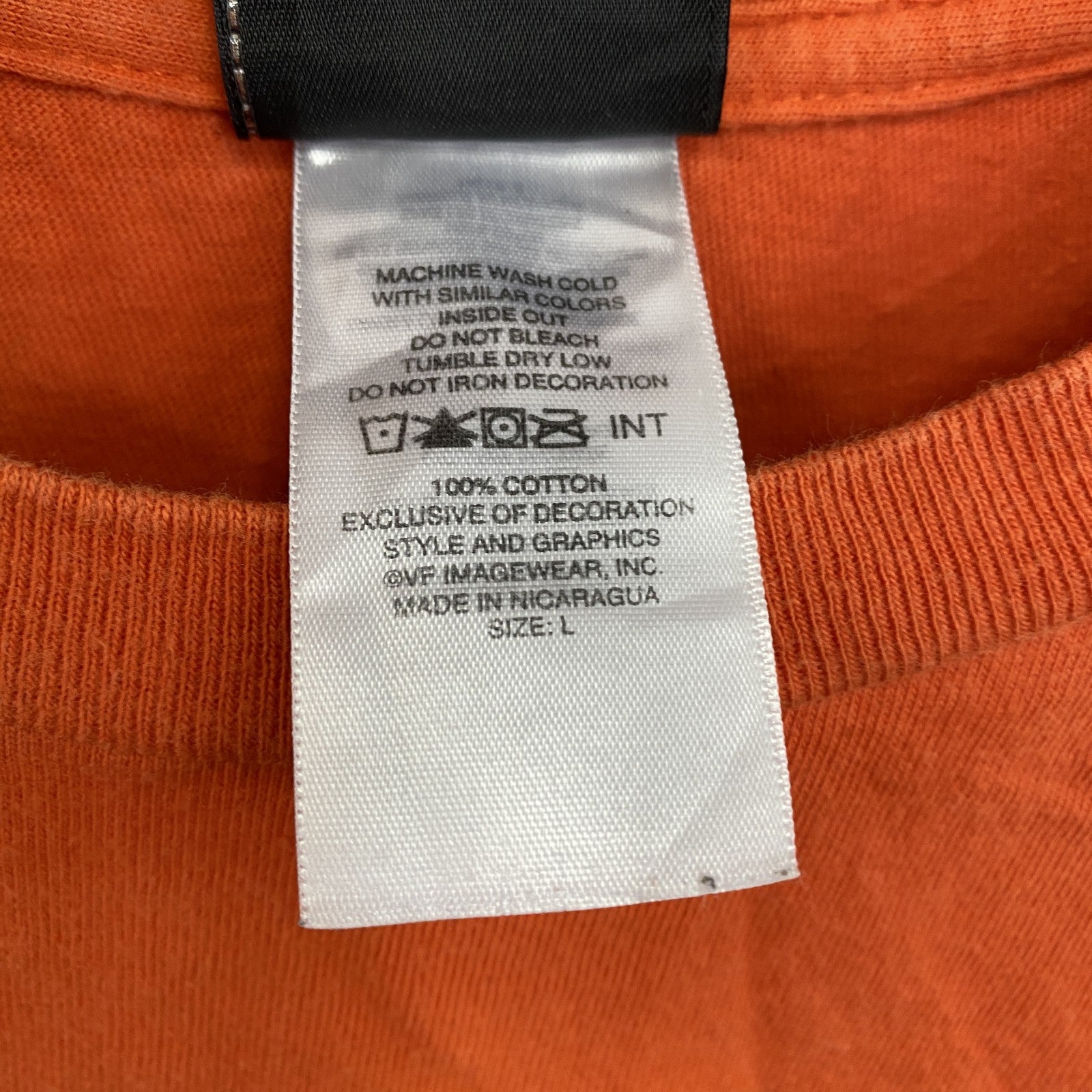 HARLEY DAVIDSON　ハーレーダビッドソン　半袖プリントTシャツ　オレンジ　XLサイズ