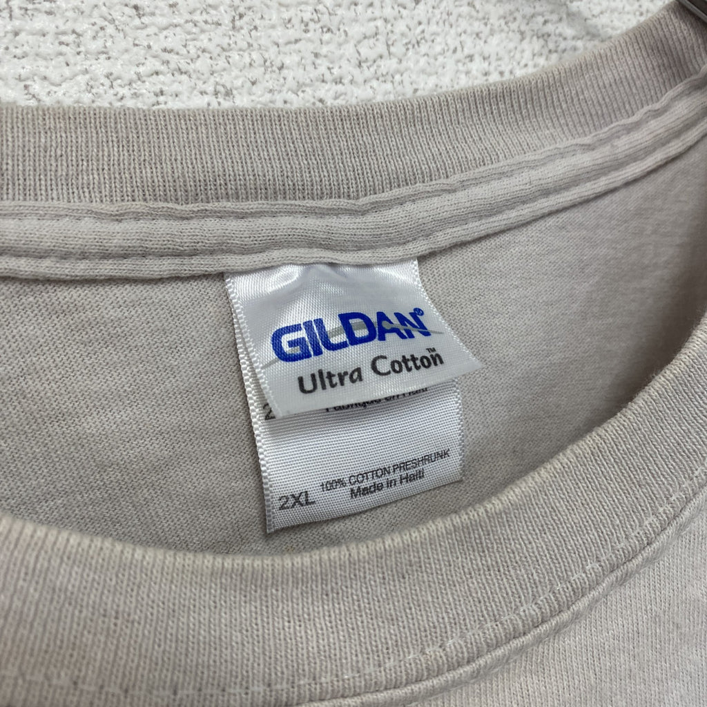 GILDAN　ギルダン　半袖プリントTシャツ　白　ホワイト　2XLサイズ