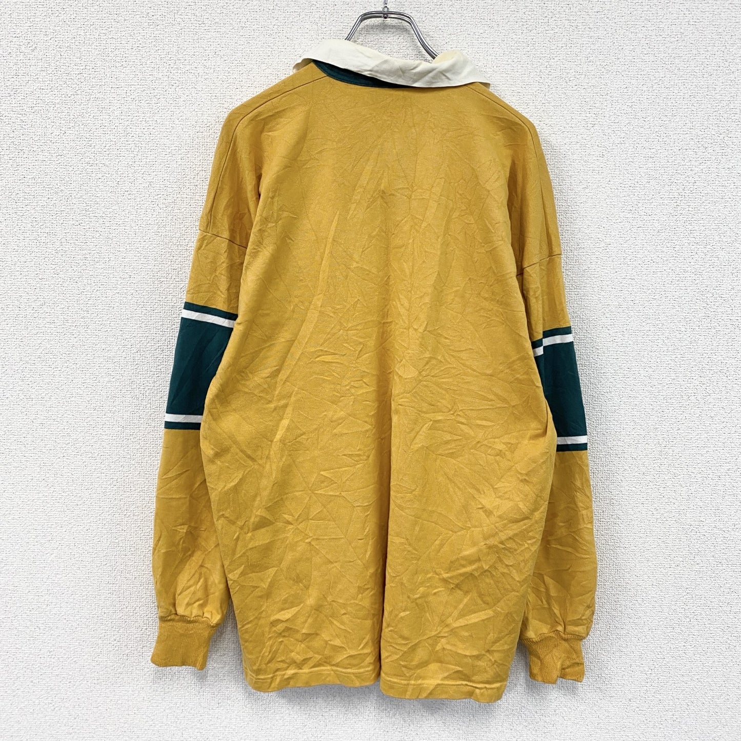 Canterbury　カンタベリー　Wallabies　ワラビーズ　長袖ポロシャツ/ラガーシャツ　黄色　イエロー　XLサイズ