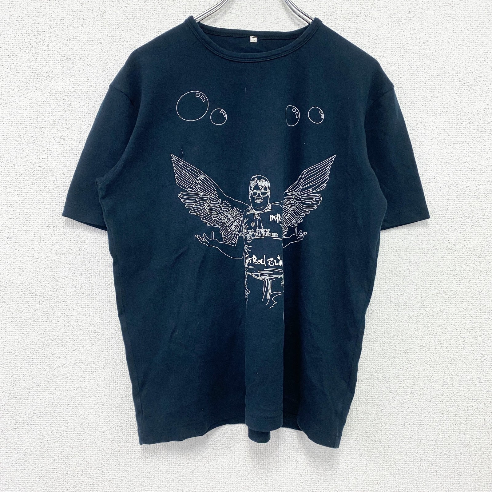 FAT BOY SLIM　半袖プリントTシャツ　黒　ブラック　Lサイズ