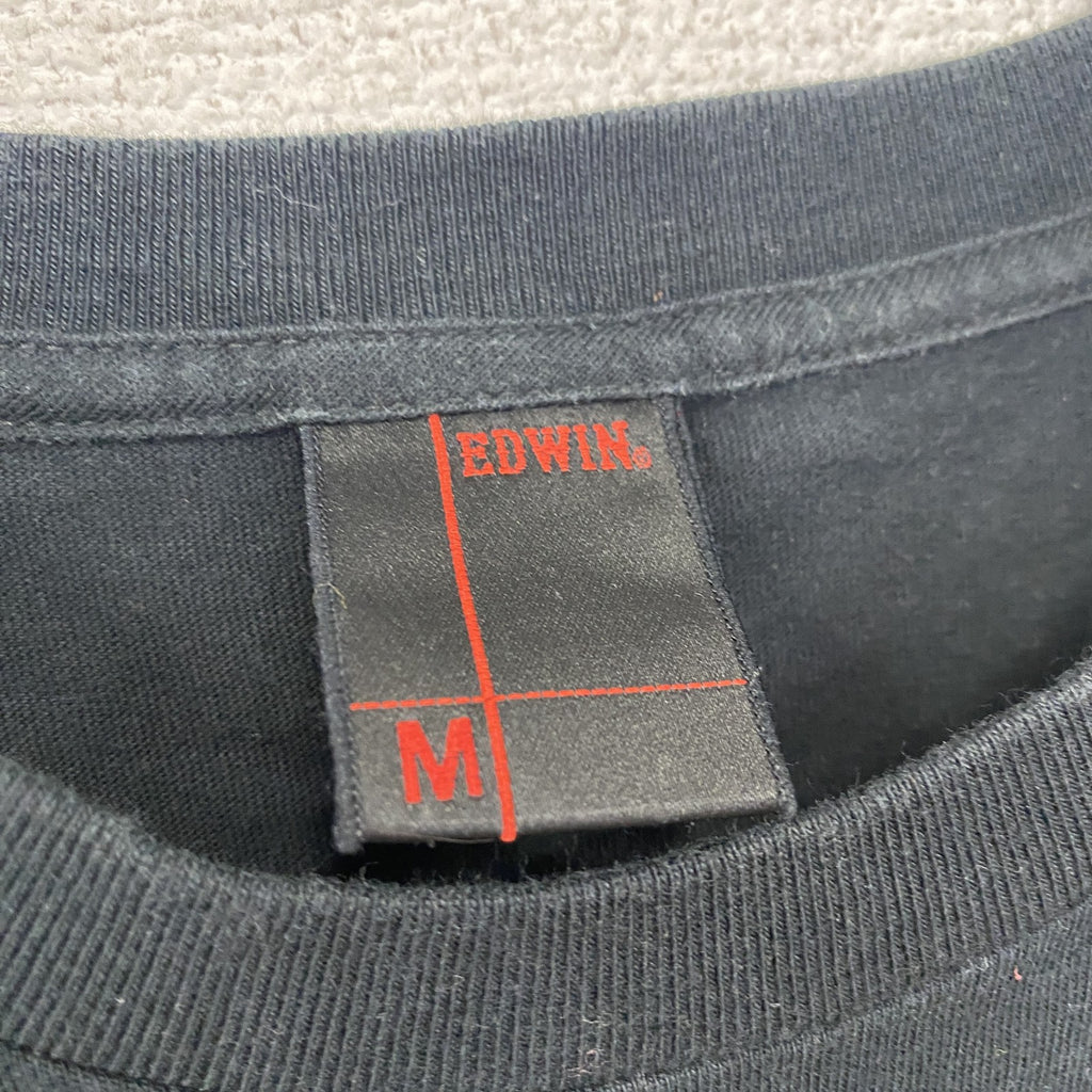 EDWIN　エドウィン　スパイダーマン　 MARVEL　半袖プリントムービーTシャツ　キャラクター　黒　ブラック　Mサイズ