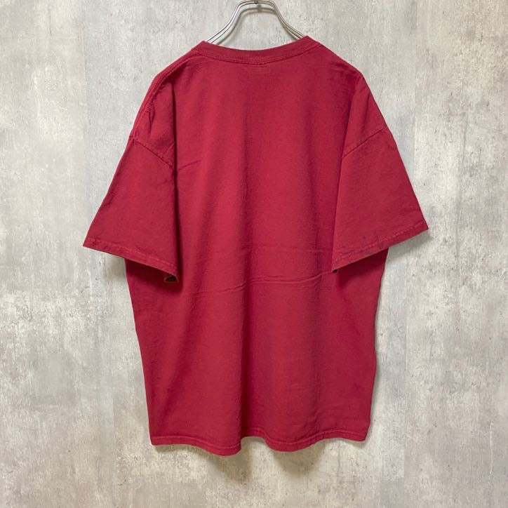 古着 used　GILDAN ギルダン　半袖プリントTシャツ　赤　レッド　レトロ　アメフト　フィエスタボウル　2011　XLサイズ