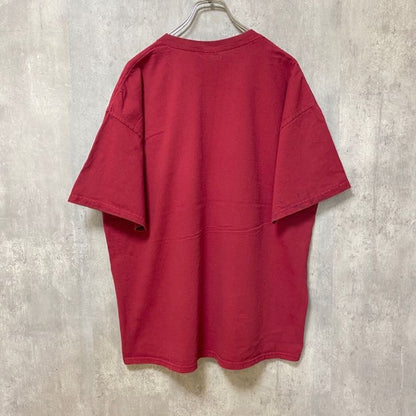 古着 used　GILDAN ギルダン　半袖プリントTシャツ　赤　レッド　レトロ　アメフト　フィエスタボウル　2011　XLサイズ