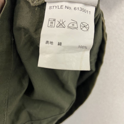 AVIREX　アヴィレックス　フルジップ半袖シャツ　カーキ　Mサイズ