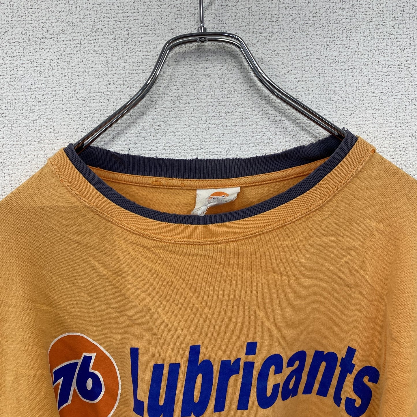 76 Lubricants　セブンティーシックスルブリカンツ　長袖Tシャツ/ロンT　企業T　オレンジ　Lサイズ