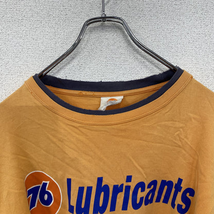 76 Lubricants　セブンティーシックスルブリカンツ　長袖Tシャツ/ロンT　企業T　オレンジ　Lサイズ
