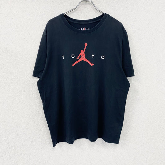 AIR JORDAN　エアジョーダン　半袖プリントTシャツ　デカロゴ　黒　ブラック　4XLサイズ