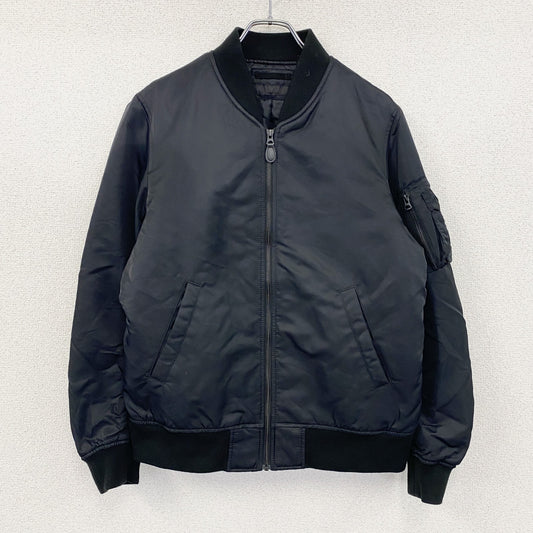 UNIQLO　ユニクロ　MA-1　ブルゾン/スイングトップ　中綿入り　黒　ブラック　Lサイズ