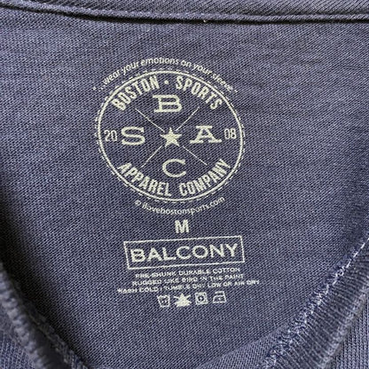 古着 used　ビートルズ風パロディ　RED SOX レッドソックス　半袖プリントTシャツ　ネイビー　レトロ　野球　Mサイズ