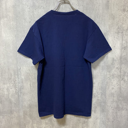 古着 used　ビートルズ風パロディ　RED SOX レッドソックス　半袖プリントTシャツ　ネイビー　レトロ　野球　Mサイズ