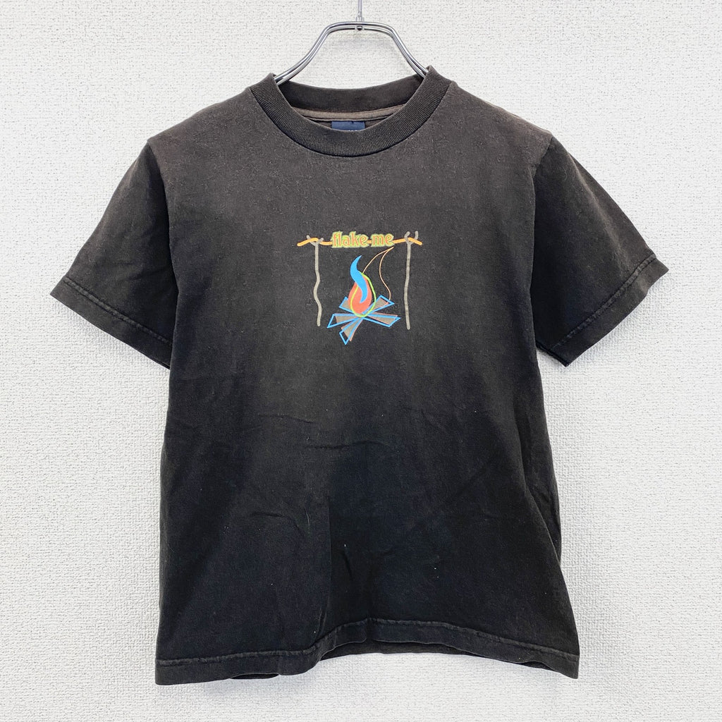 ～90s　OLD UNIQLO　オールドユニクロ　半袖Tシャツ　フェード　ヴィンテージ　黒　ブラック　Sサイズ