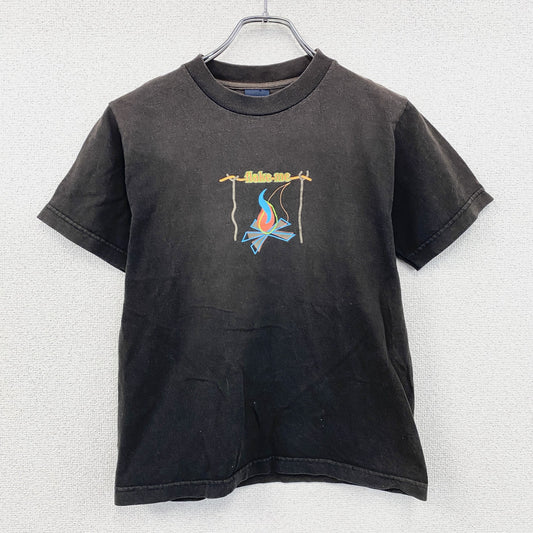 ～90s　OLD UNIQLO　オールドユニクロ　半袖Tシャツ　フェード　ヴィンテージ　黒　ブラック　Sサイズ