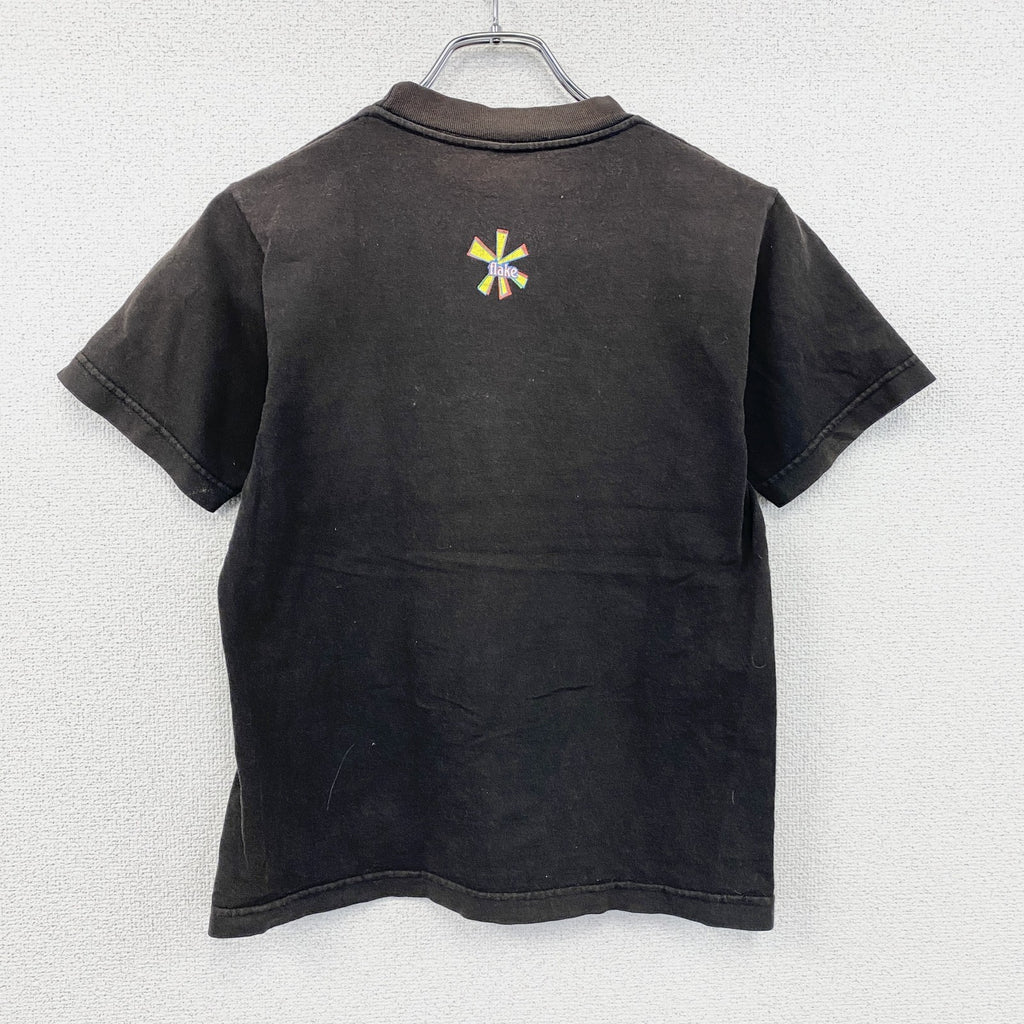 ～90s　OLD UNIQLO　オールドユニクロ　半袖Tシャツ　フェード　ヴィンテージ　黒　ブラック　Sサイズ