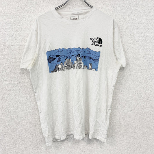 THE NORTH FACE　ザ・ノースフェイス　半袖プリントTシャツ　白　ホワイト　Lサイズ