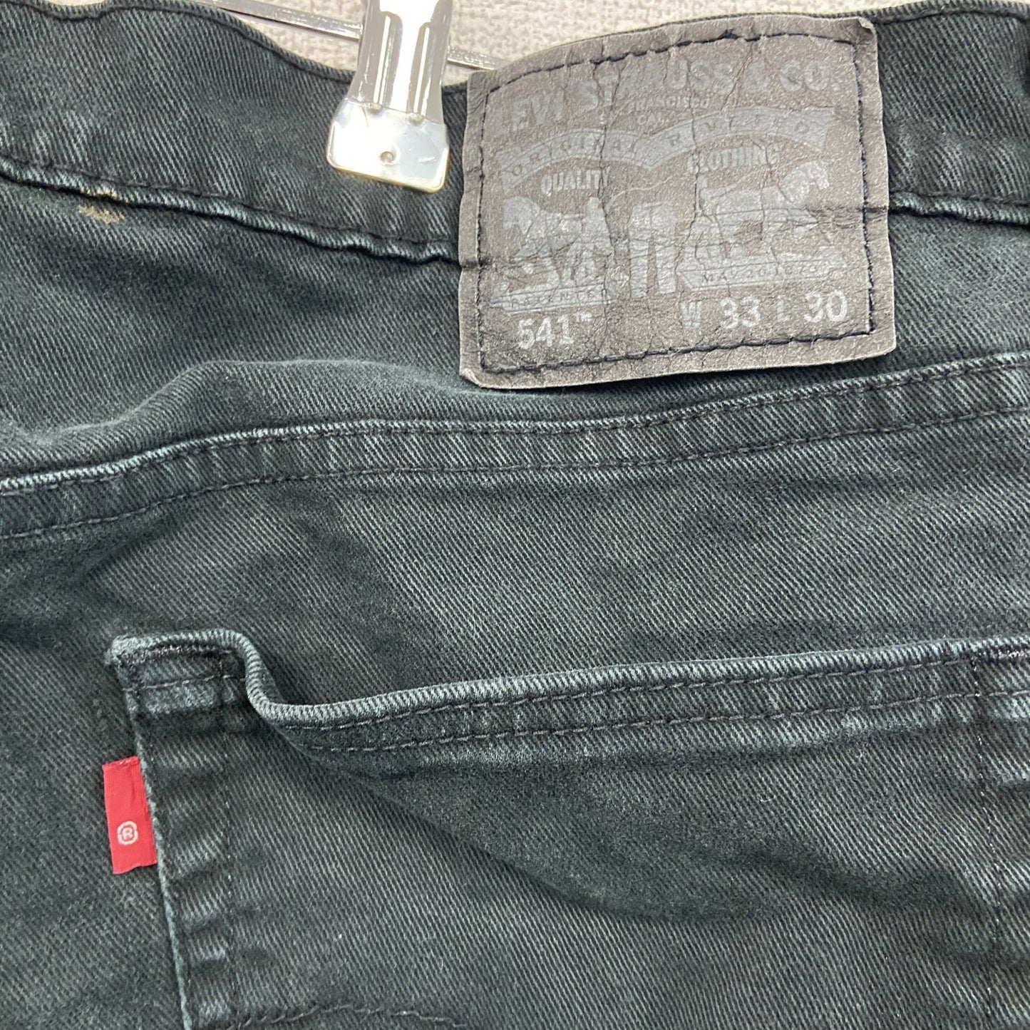 Levi’s　リーバイス　541　ブラックデニムパンツ/ジーンズ　ジップフライ　黒　ブラック　W33サイズ