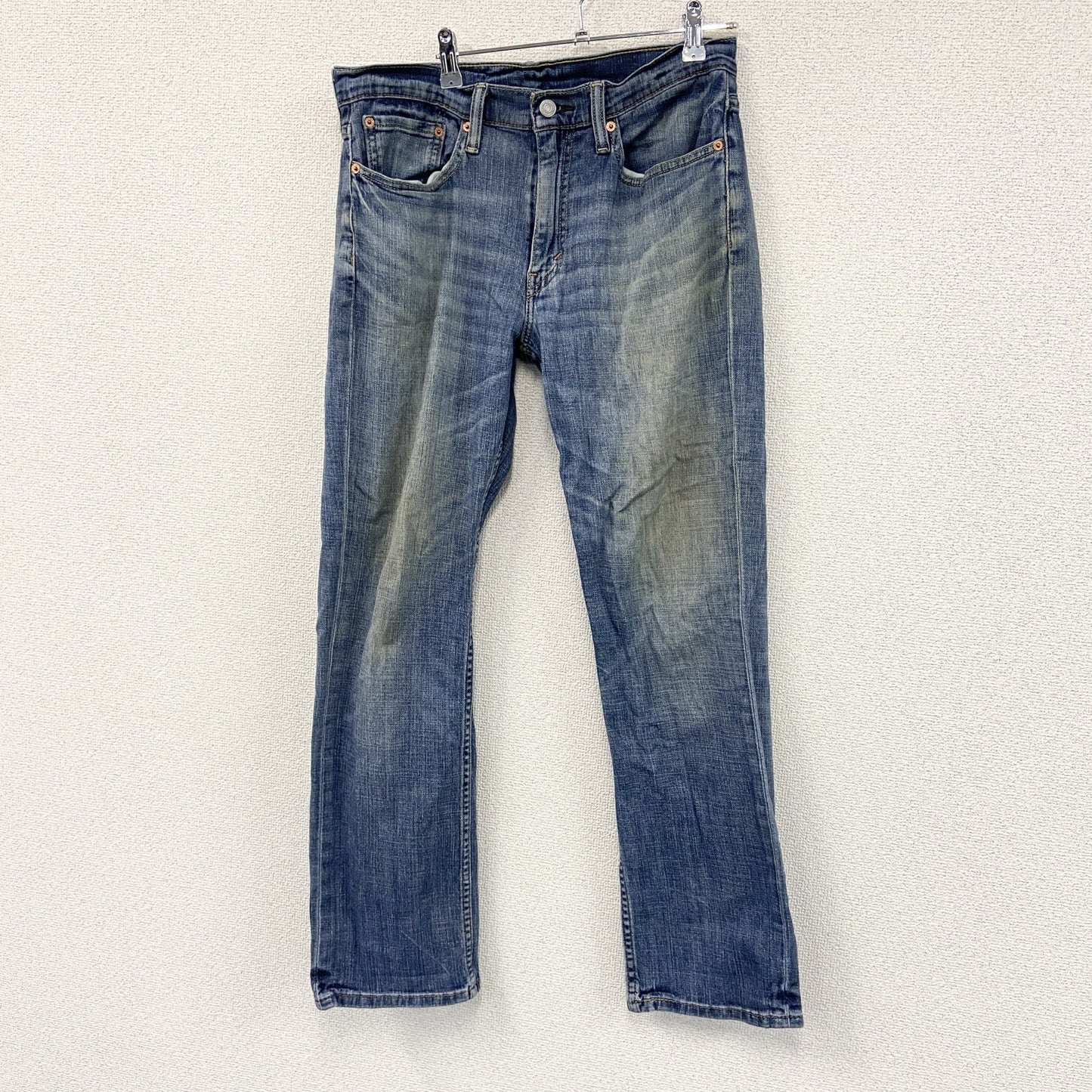 Levi’s　リーバイス　514　デニムパンツ/ジーンズ　ジップフライ　縦落ち　インディゴ　W32サイズ