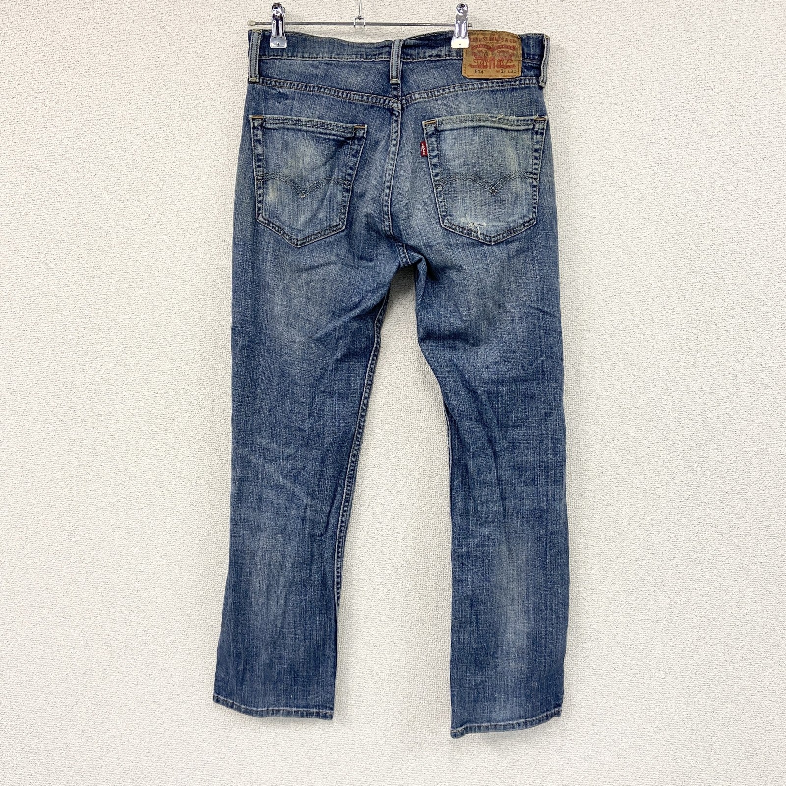 Levi’s　リーバイス　514　デニムパンツ/ジーンズ　ジップフライ　縦落ち　インディゴ　W32サイズ