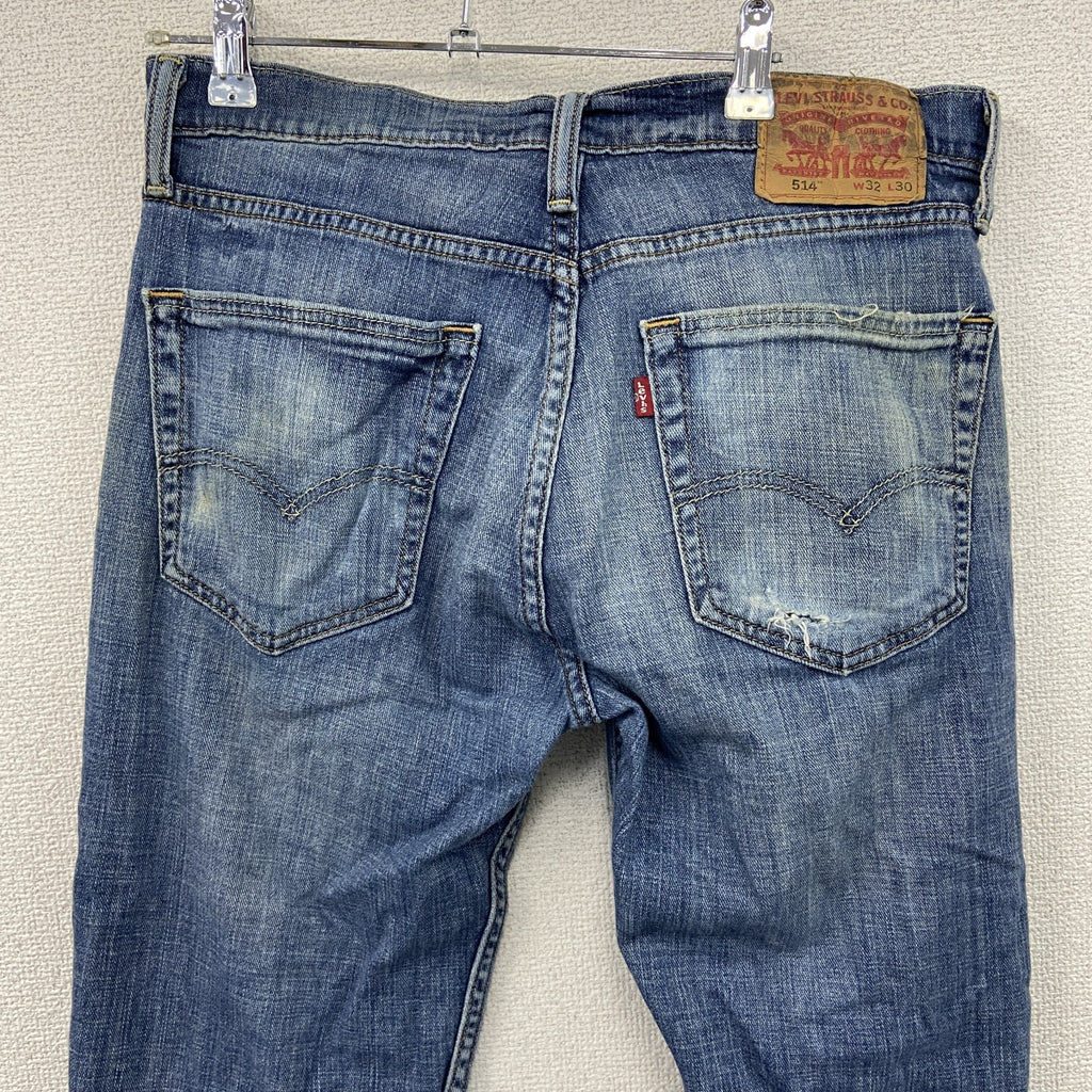 Levi’s　リーバイス　514　デニムパンツ/ジーンズ　ジップフライ　縦落ち　インディゴ　W32サイズ