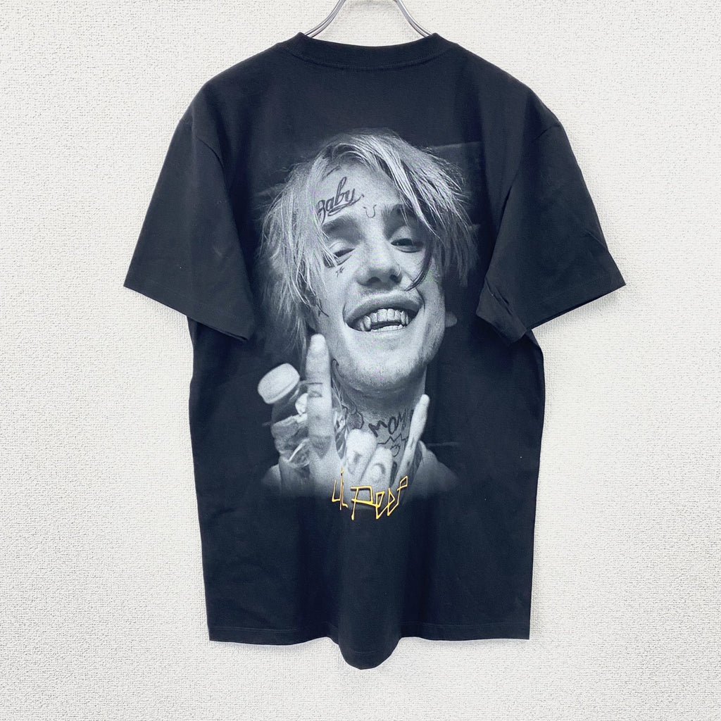 ROCK Yeah　Lil Peep　リル・ピープ　半袖プリントラッパーTシャツ　両面プリント　黒　ブラック　Lサイズ