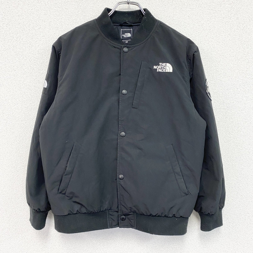THE NORTH FACE　ザ・ノースフェイス　K’S PLAYER VARSITY JACKET　ボンバージャケット　黒　ブラック　160サイズ