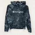 古着 used　champion　チャンピオン　ロゴプリントスウェットパーカー/フーディ　黒　ブラック　Sサイズ