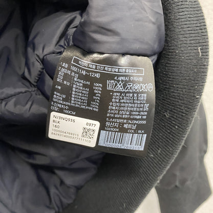 THE NORTH FACE　ザ・ノースフェイス　K’S PLAYER VARSITY JACKET　ボンバージャケット　黒　ブラック　160サイズ
